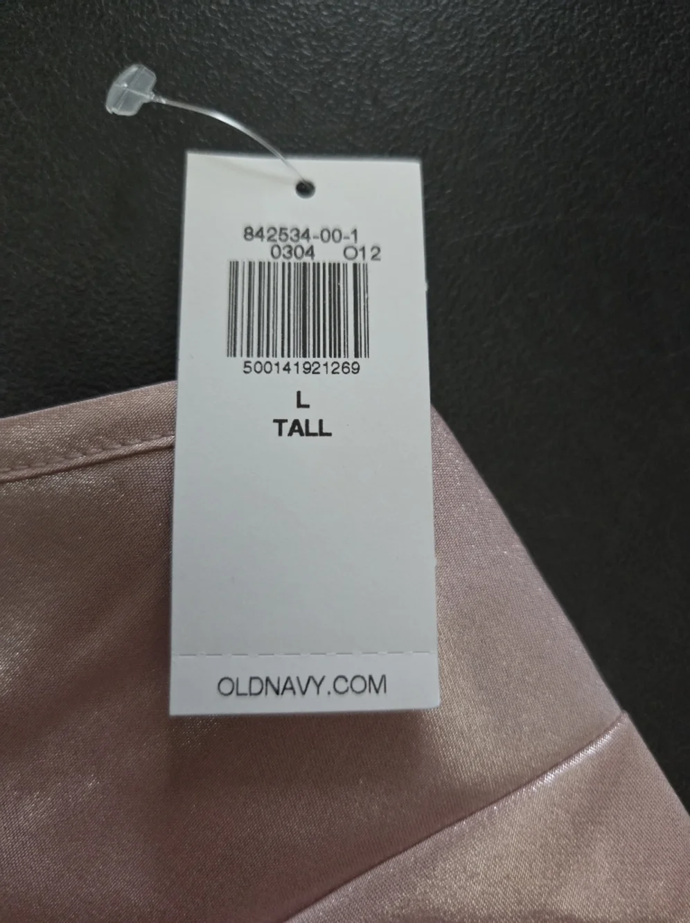 NWT - Old Navy Light Pink Shine Satin Maxi Dress - Size L Tall - Picture 7 of 10